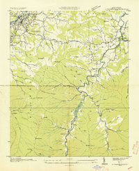 Waynesville North Carolina Historical topographic map, 1:24000 scale, 7.5 X 7.5 Minute, Year 1935