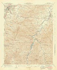 Waynesville North Carolina Historical topographic map, 1:24000 scale, 7.5 X 7.5 Minute, Year 1942