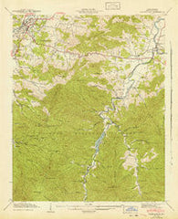 Waynesville North Carolina Historical topographic map, 1:24000 scale, 7.5 X 7.5 Minute, Year 1942
