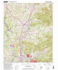 Weaverville North Carolina Historical topographic map, 1:24000 scale, 7.5 X 7.5 Minute, Year 1997