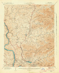 Weaverville North Carolina Historical topographic map, 1:24000 scale, 7.5 X 7.5 Minute, Year 1943