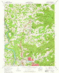 Weaverville North Carolina Historical topographic map, 1:24000 scale, 7.5 X 7.5 Minute, Year 1962