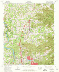 Weaverville North Carolina Historical topographic map, 1:24000 scale, 7.5 X 7.5 Minute, Year 1962