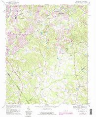 Weddington North Carolina Historical topographic map, 1:24000 scale, 7.5 X 7.5 Minute, Year 1968
