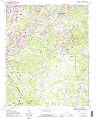 Weddington North Carolina Historical topographic map, 1:24000 scale, 7.5 X 7.5 Minute, Year 1968