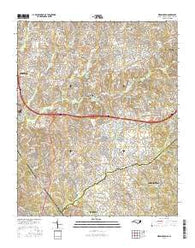 Weddington North Carolina Current topographic map, 1:24000 scale, 7.5 X 7.5 Minute, Year 2016