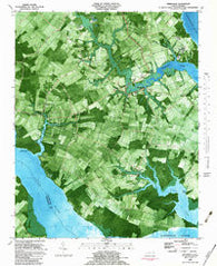 Weeksville North Carolina Historical topographic map, 1:24000 scale, 7.5 X 7.5 Minute, Year 1982