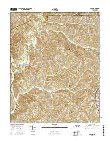 Welcome North Carolina Current topographic map, 1:24000 scale, 7.5 X 7.5 Minute, Year 2016