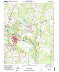 Weldon North Carolina Historical topographic map, 1:24000 scale, 7.5 X 7.5 Minute, Year 1997