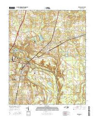 Weldon North Carolina Current topographic map, 1:24000 scale, 7.5 X 7.5 Minute, Year 2016