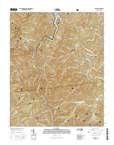 Wesser North Carolina Current topographic map, 1:24000 scale, 7.5 X 7.5 Minute, Year 2016