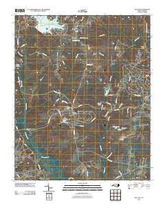 West End North Carolina Historical topographic map, 1:24000 scale, 7.5 X 7.5 Minute, Year 2010