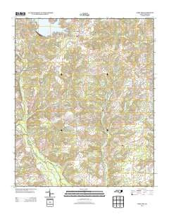 West End North Carolina Historical topographic map, 1:24000 scale, 7.5 X 7.5 Minute, Year 2013