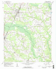 Whitakers North Carolina Historical topographic map, 1:24000 scale, 7.5 X 7.5 Minute, Year 1961