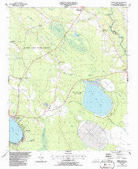 White Lake North Carolina Historical topographic map, 1:24000 scale, 7.5 X 7.5 Minute, Year 1986
