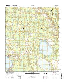 White Lake North Carolina Current topographic map, 1:24000 scale, 7.5 X 7.5 Minute, Year 2016
