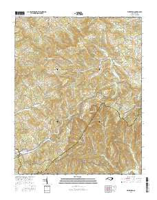 Whitehead North Carolina Current topographic map, 1:24000 scale, 7.5 X 7.5 Minute, Year 2016