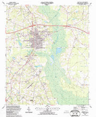 Whiteville North Carolina Historical topographic map, 1:24000 scale, 7.5 X 7.5 Minute, Year 1987