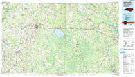 Whiteville North Carolina Historical topographic map, 1:100000 scale, 30 X 60 Minute, Year 1990
