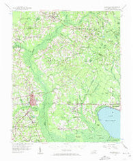 Whiteville North Carolina Historical topographic map, 1:62500 scale, 15 X 15 Minute, Year 1955