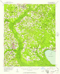 Whiteville North Carolina Historical topographic map, 1:62500 scale, 15 X 15 Minute, Year 1955