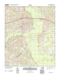 Whiteville North Carolina Historical topographic map, 1:24000 scale, 7.5 X 7.5 Minute, Year 2013