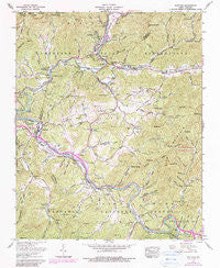 Whittier North Carolina Historical topographic map, 1:24000 scale, 7.5 X 7.5 Minute, Year 1967