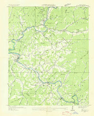 Whittier North Carolina Historical topographic map, 1:24000 scale, 7.5 X 7.5 Minute, Year 1936