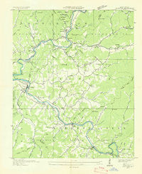Whittier North Carolina Historical topographic map, 1:24000 scale, 7.5 X 7.5 Minute, Year 1936
