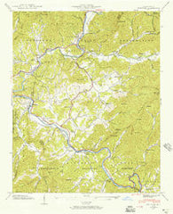 Whittier North Carolina Historical topographic map, 1:24000 scale, 7.5 X 7.5 Minute, Year 1940