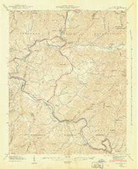 Whittier North Carolina Historical topographic map, 1:24000 scale, 7.5 X 7.5 Minute, Year 1941