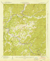 Whittier North Carolina Historical topographic map, 1:24000 scale, 7.5 X 7.5 Minute, Year 1941