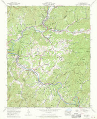 Whittier North Carolina Historical topographic map, 1:24000 scale, 7.5 X 7.5 Minute, Year 1967