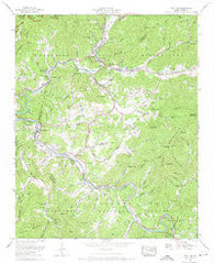 Whittier North Carolina Historical topographic map, 1:24000 scale, 7.5 X 7.5 Minute, Year 1967