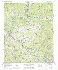 Whittier North Carolina Historical topographic map, 1:24000 scale, 7.5 X 7.5 Minute, Year 1967