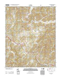 Whittier North Carolina Historical topographic map, 1:24000 scale, 7.5 X 7.5 Minute, Year 2013