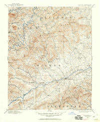 Wilkesboro North Carolina Historical topographic map, 1:125000 scale, 30 X 30 Minute, Year 1889