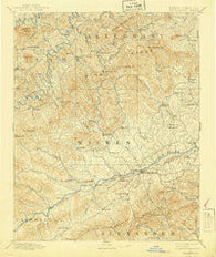 Wilkesboro North Carolina Historical topographic map, 1:125000 scale, 30 X 30 Minute, Year 1891