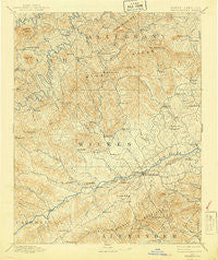 Wilkesboro North Carolina Historical topographic map, 1:125000 scale, 30 X 30 Minute, Year 1891