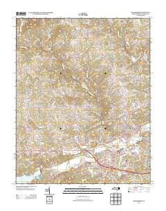 Wilkesboro North Carolina Historical topographic map, 1:24000 scale, 7.5 X 7.5 Minute, Year 2013