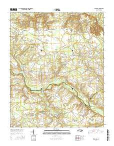 Williams North Carolina Current topographic map, 1:24000 scale, 7.5 X 7.5 Minute, Year 2016