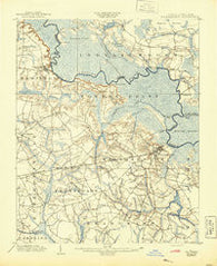 Williamston North Carolina Historical topographic map, 1:62500 scale, 15 X 15 Minute, Year 1902