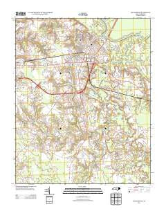 Williamston North Carolina Historical topographic map, 1:24000 scale, 7.5 X 7.5 Minute, Year 2013