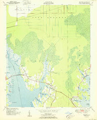 Williston North Carolina Historical topographic map, 1:24000 scale, 7.5 X 7.5 Minute, Year 1951
