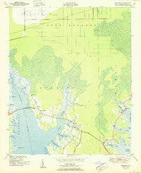 Williston North Carolina Historical topographic map, 1:24000 scale, 7.5 X 7.5 Minute, Year 1951
