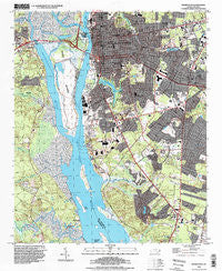 Wilmington North Carolina Historical topographic map, 1:24000 scale, 7.5 X 7.5 Minute, Year 1993
