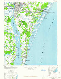 Wilmington North Carolina Historical topographic map, 1:62500 scale, 15 X 15 Minute, Year 1948