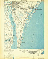 Wilmington North Carolina Historical topographic map, 1:62500 scale, 15 X 15 Minute, Year 1948