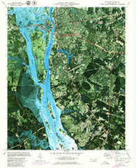 Wilmington North Carolina Historical topographic map, 1:24000 scale, 7.5 X 7.5 Minute, Year 1970