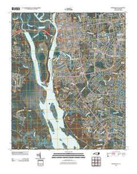 Wilmington North Carolina Historical topographic map, 1:24000 scale, 7.5 X 7.5 Minute, Year 2010